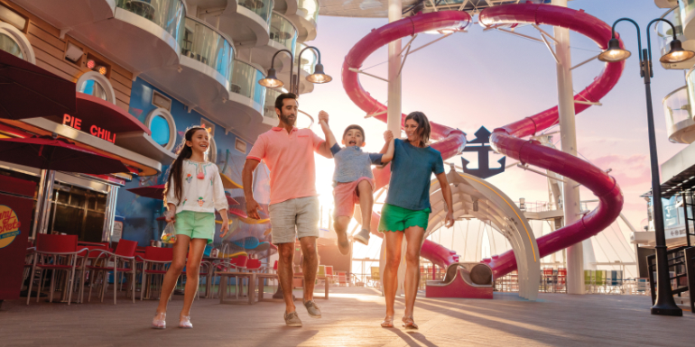 royal caribbean boardwalk symphony of the seas slide