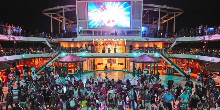 carnival vista theme 80's white night
