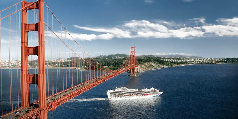 san francisco golden gate bridge princess cruise alaska