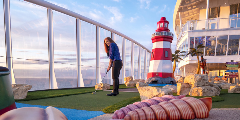symphony mini golf putt putt activities cruise stress