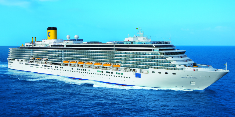 costa luminosa world long cruise ship exterior