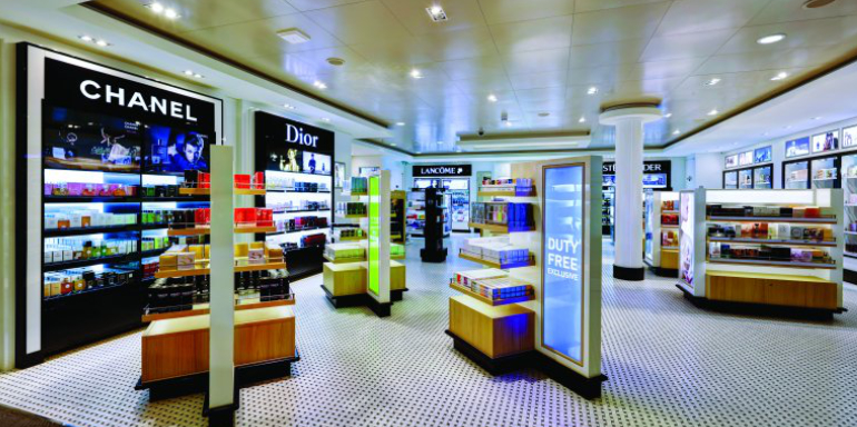duty free shopping store cruise ship
