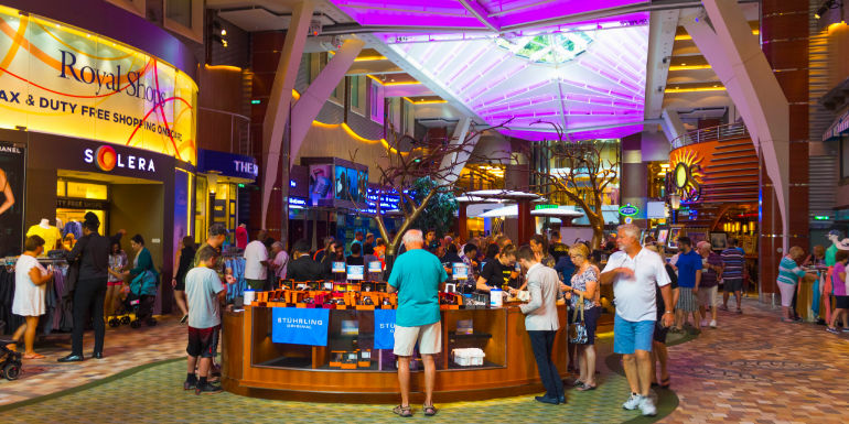 royal caribbean cruise ship store shopping