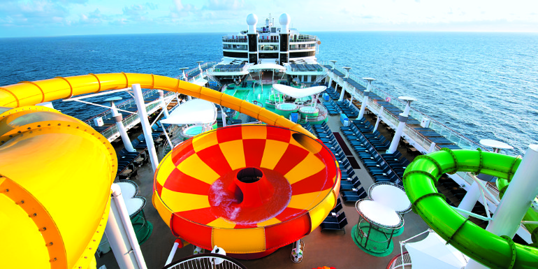 norwegian epic plunge water slide park