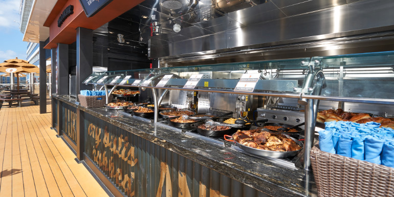 guy's barbecue carnival cruise lunch food dining