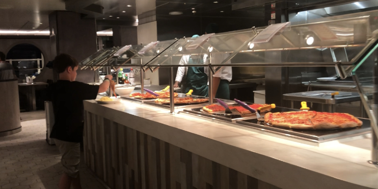 msc seaside pizza buffet food pasta