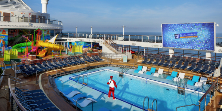 repositioning cruise royal caribbean pool deck