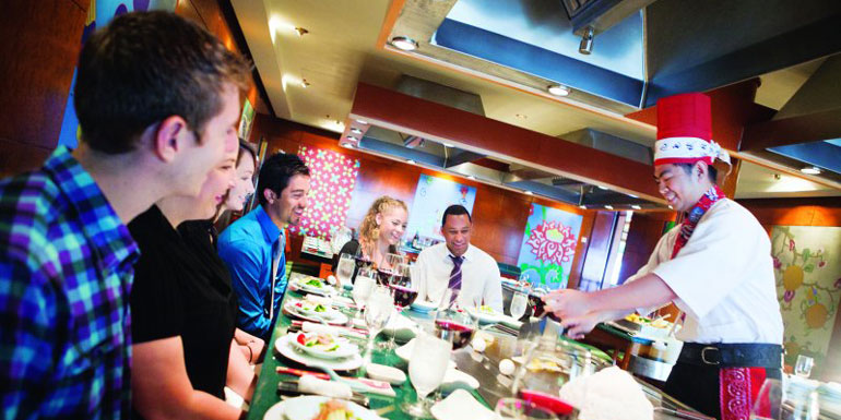 teppanyaki extra cost items first cruise