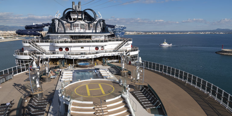 msc seaside cruise ship pool deck