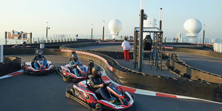 norwegian bliss go kart activities cruise