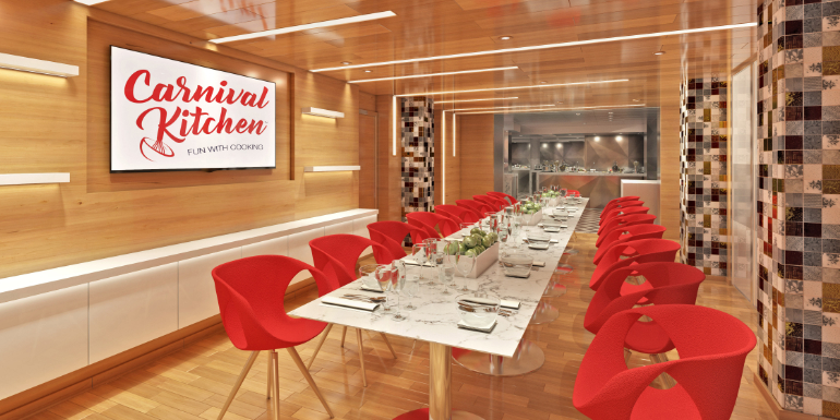 carnival kitchen culinary workshop dining room