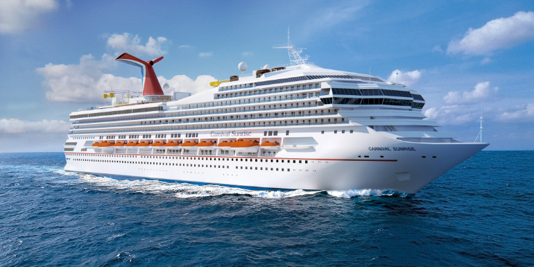 carnival sunrise triumph cruise ship name