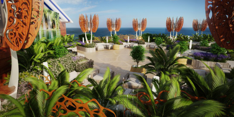 celebrity edge debuting early rooftop garden