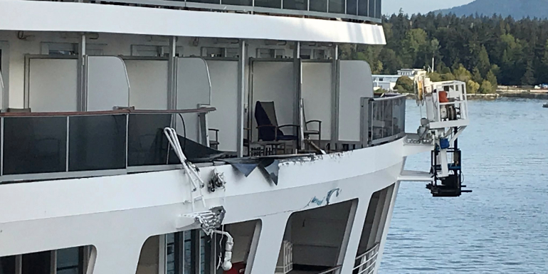 holland america ships collide vancouver