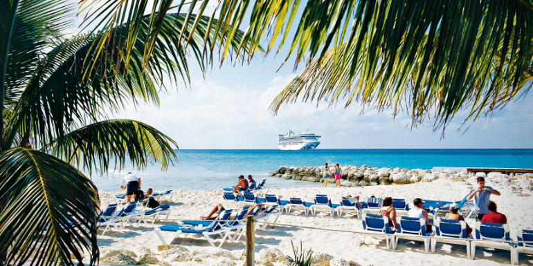 princess cays catches fire cruise island