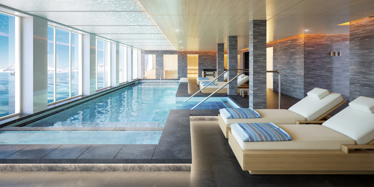 viking expedition cruise nordic spa hydrotherapy pool
